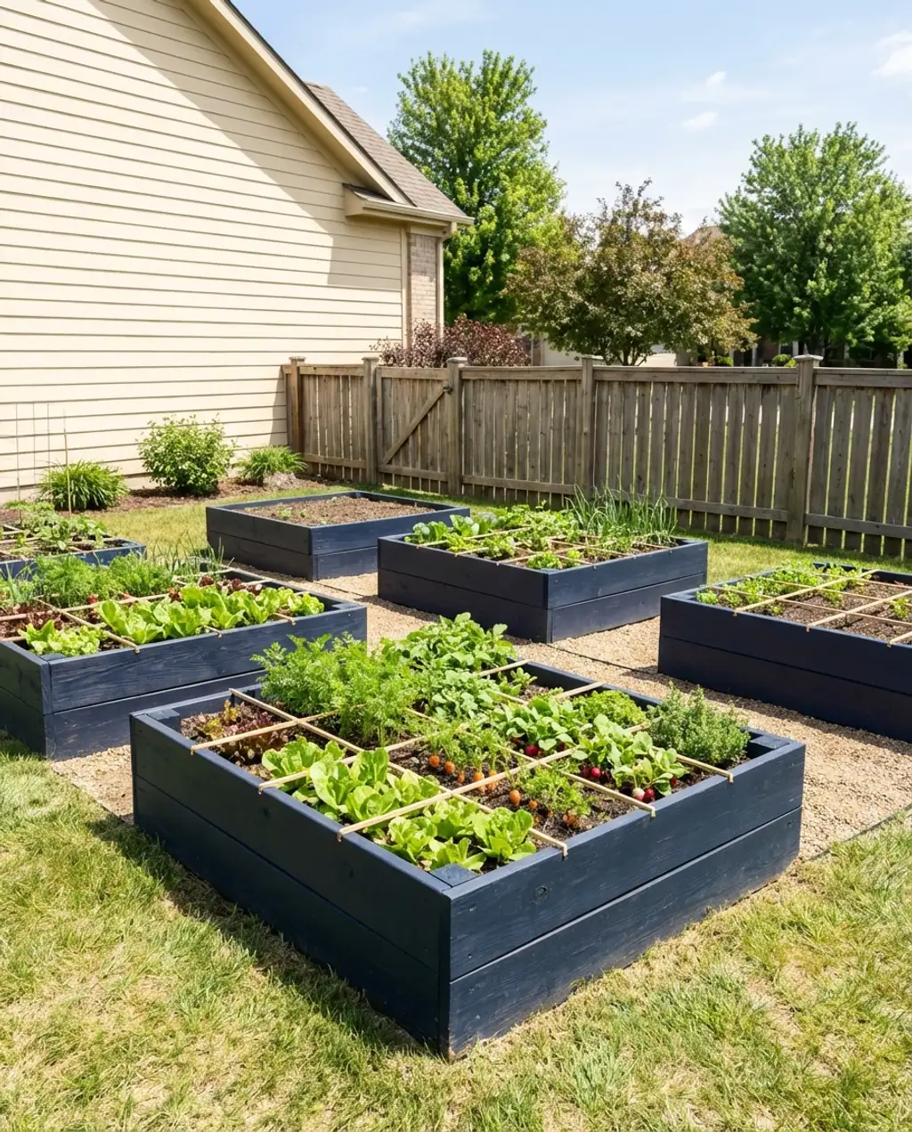 Beginner's Square Foot Gardening in Raised Beds