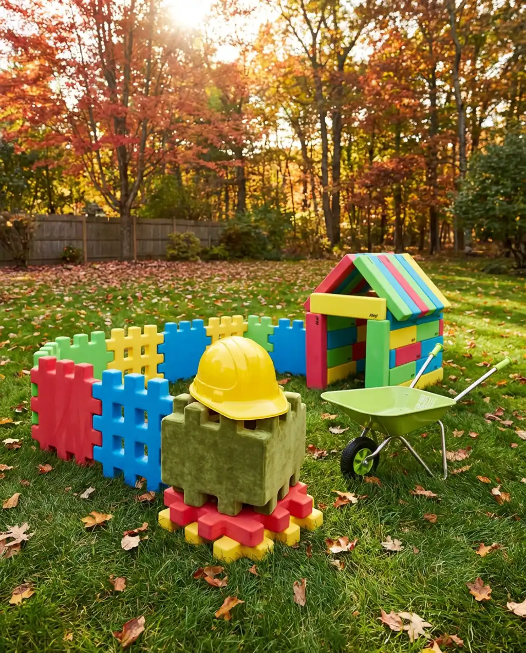 Giant Outdoor Building Blocks & Construction Zone