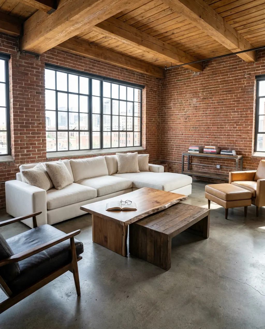 Budget-Friendly Loft Apartment Living Space Transformation — Luxury Version