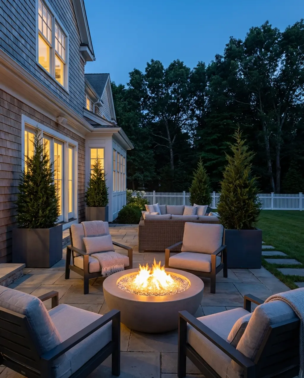 Shade Trees in Large Planters for Flexible Patio Greenery