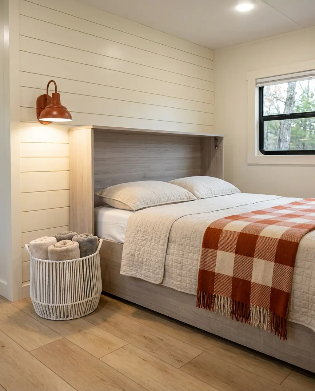 Farmhouse Chic RV Bedroom