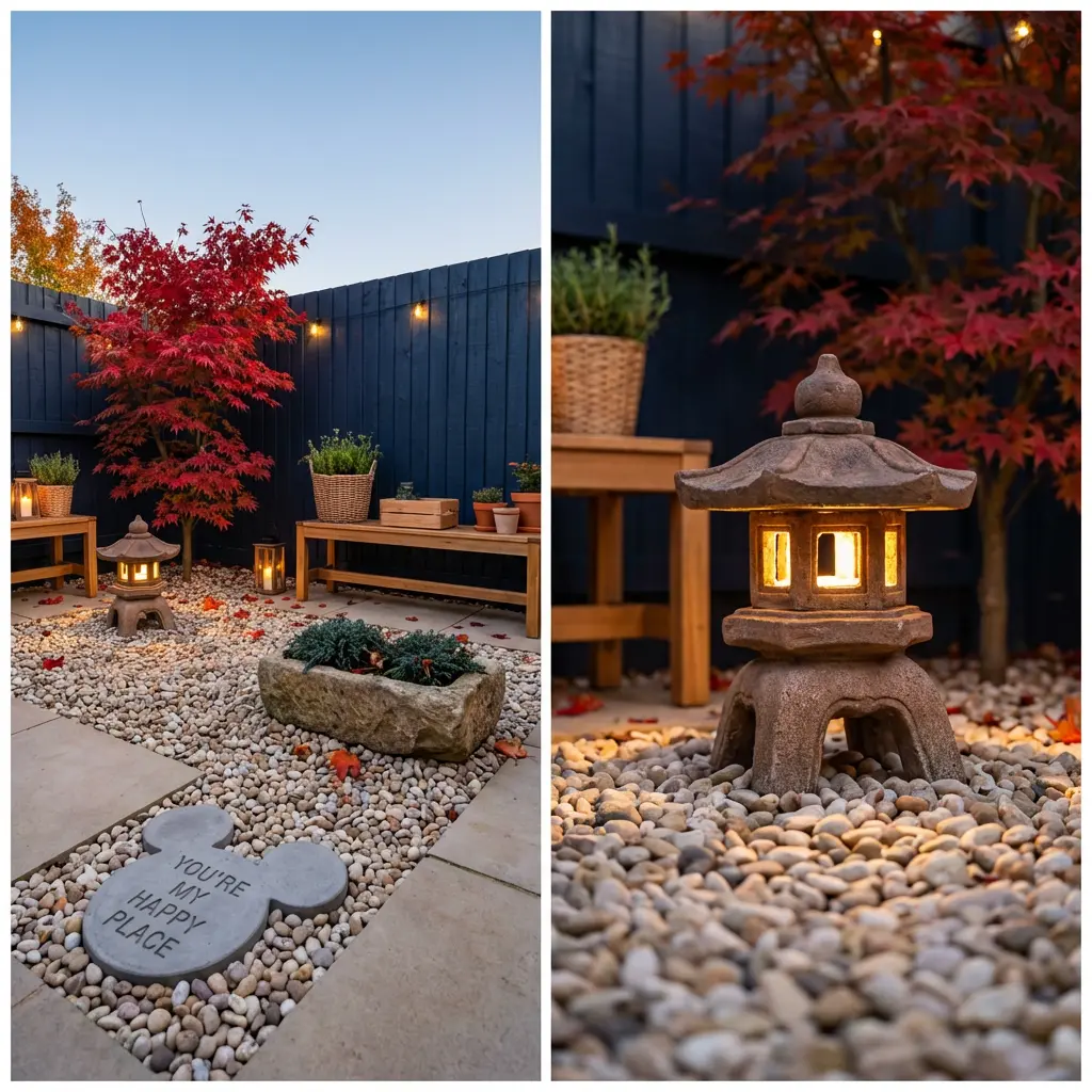 Zen Garden Patio with Japanese Maples