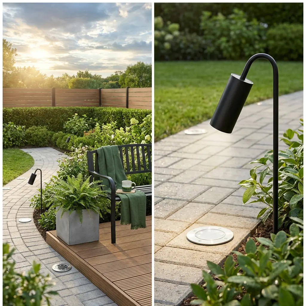 Solar Powered Landscaping Lights for Garden Borders