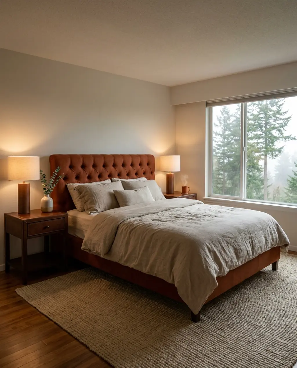 Tori's Earthy Spring Bedroom with Terracotta & Linen — Luxury Version