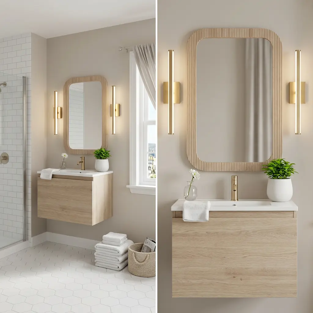 Tiny Apartment Bathroom Refresh with Smart Storage