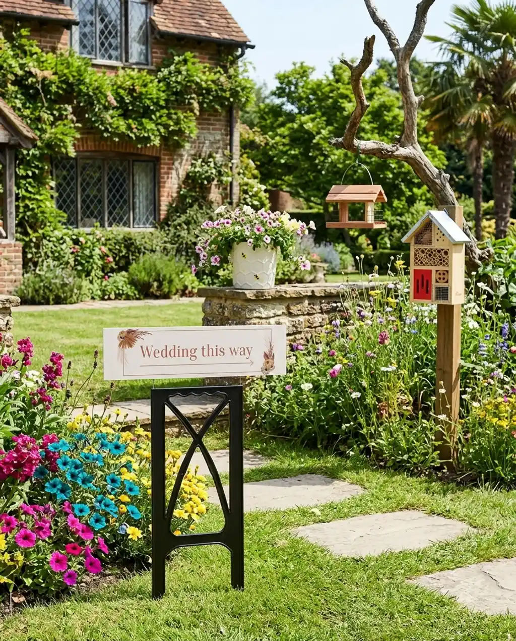 Vibrant Flower Patch with Pollinator-Friendly Blooms — Luxury Version