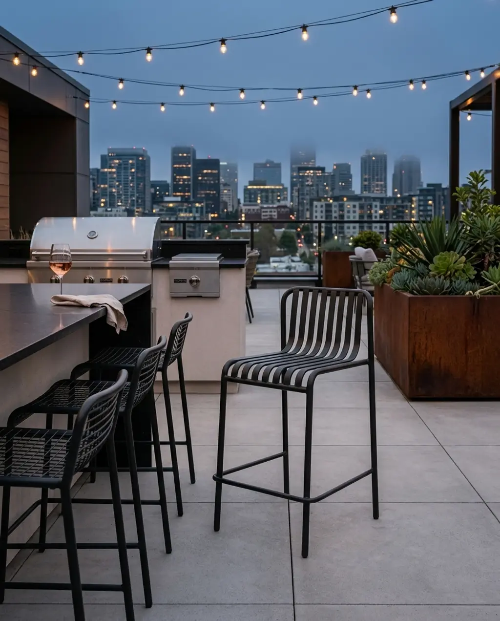 Luxurious Roof Deck BBQ with City Views — Budget Version