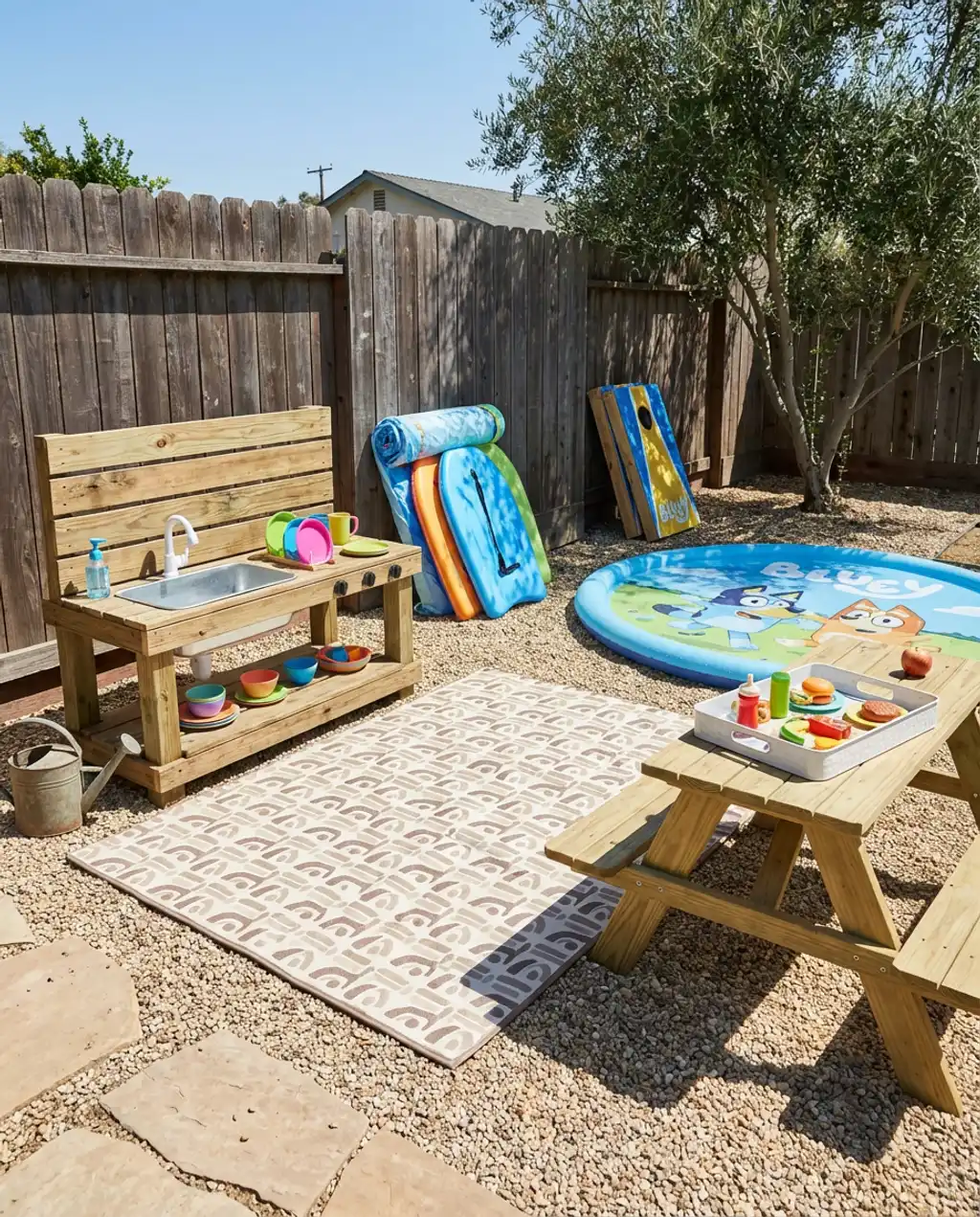 DIY Outdoor Play Kitchen & Snack Bar — Budget Version