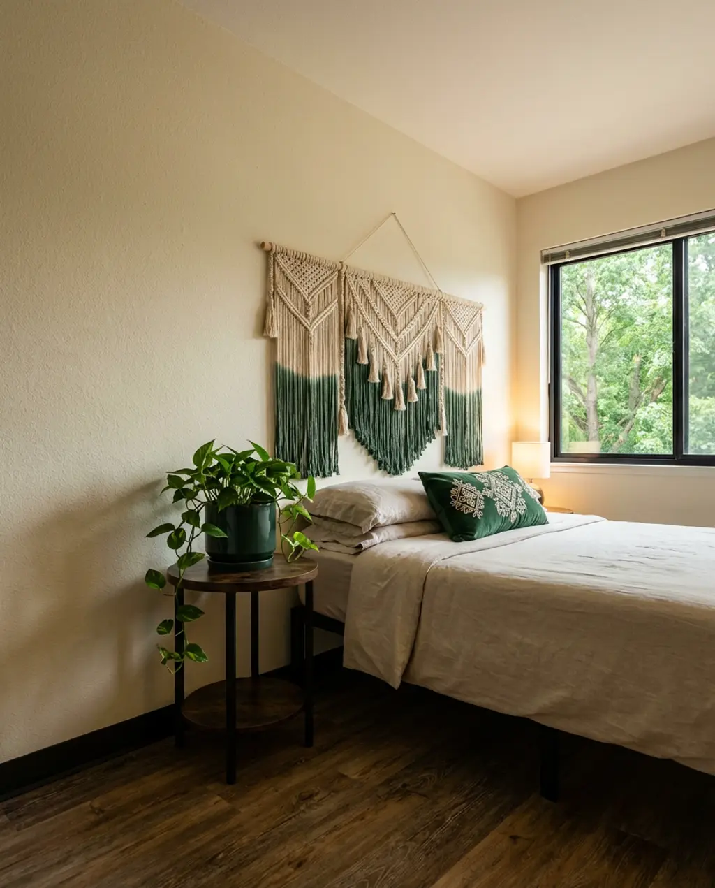 Bohemian Dorm Room with Woven Textures — Luxury Version