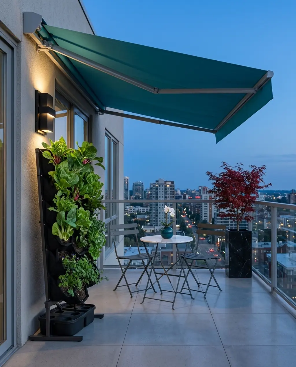 Retractable Awning for Small Apartment Balcony Shade — Luxury Version