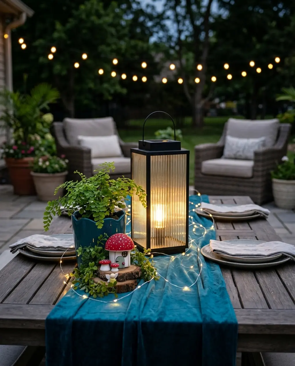 DIY Mushroom & Fairy Garden Lantern Project