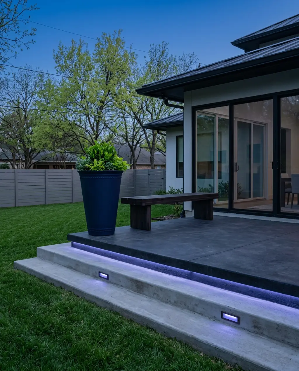 Hidden LED Strip Lighting for Deck & Stair Safety