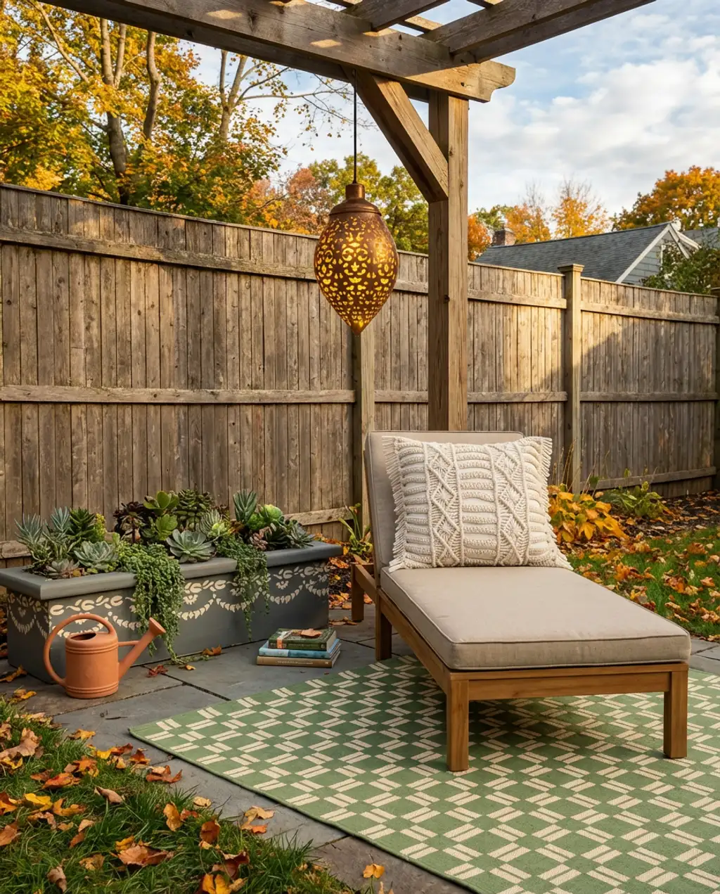 DIY Painted Planter Screen for Patio Privacy