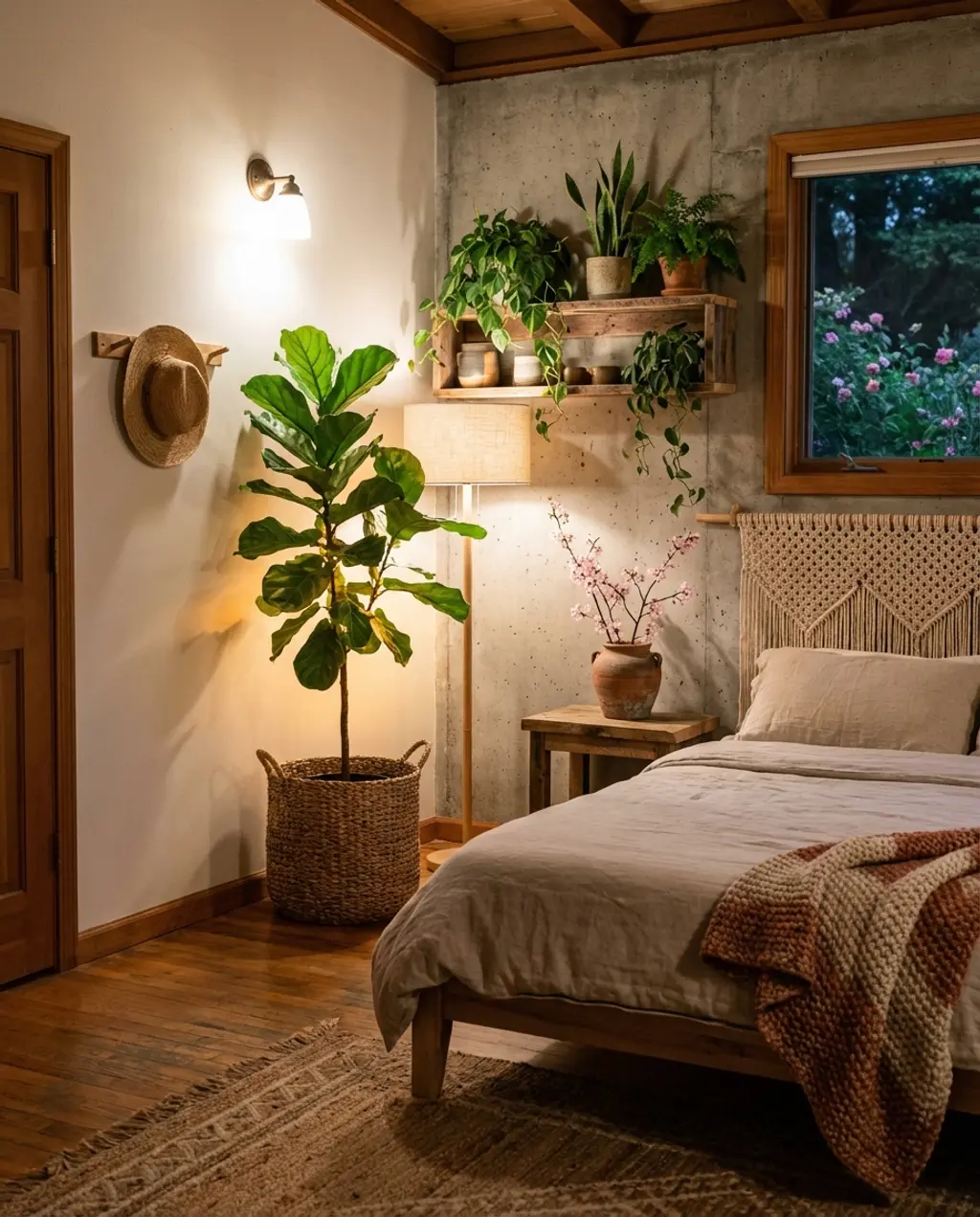 Refreshing Greenery-Focused Spring Bedroom Makeover