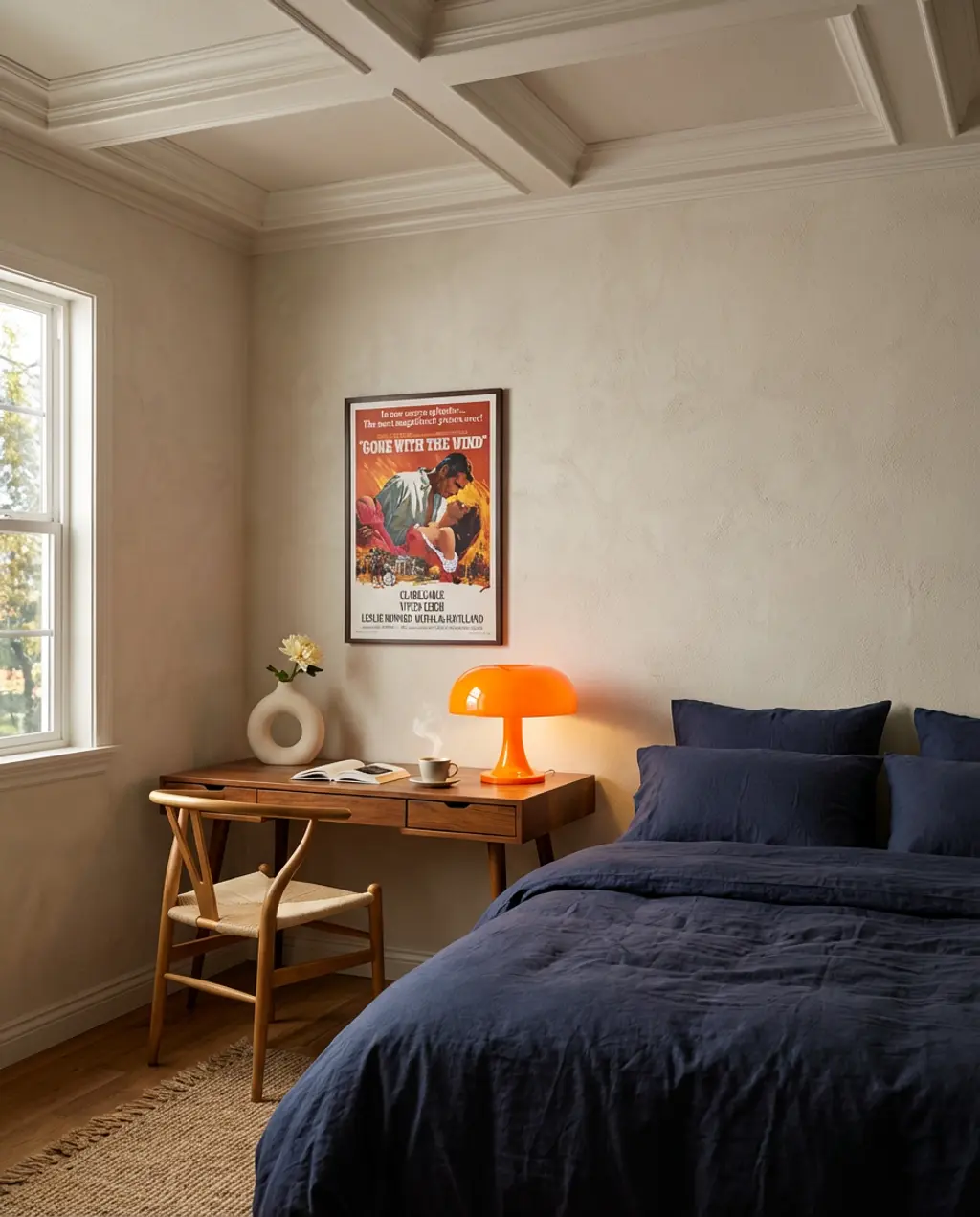 Vintage Inspired Dorm Room with Retro Posters