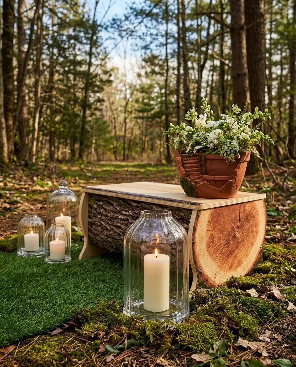 Enchanting Woodland Fairy Tale Ceremony Setup