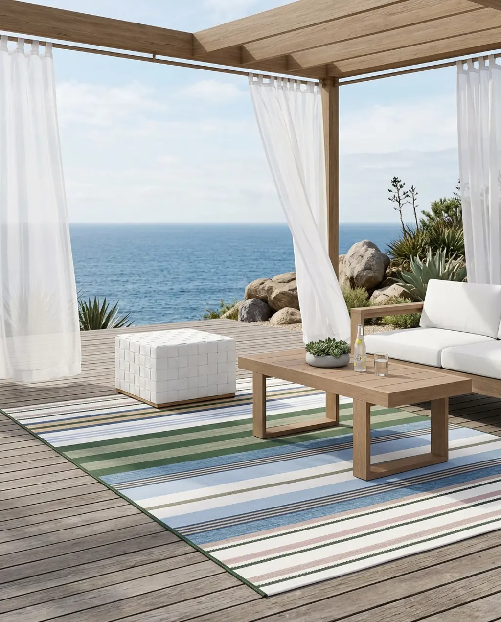 Coastal Chic Outdoor Retreat with Ocean Views