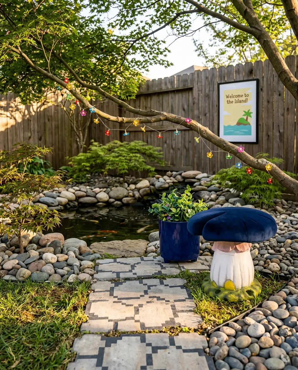 Animal Crossing Zen Garden Pond View