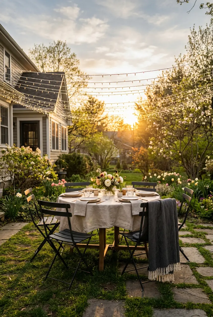 Magical Fairy Light Canopies for Garden Parties