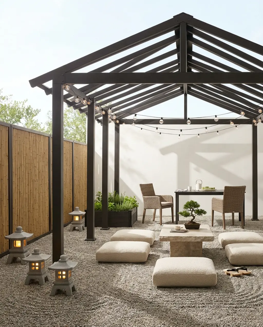 Zen Japanese Garden BBQ Pavilion