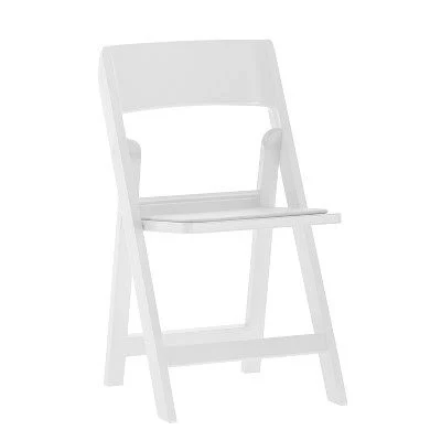 Flash Furniture Hercules Series Wood Folding Chair with Vinyl Padded Seat