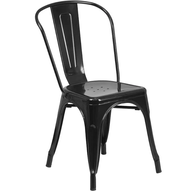 Flash Furniture Indoor-Outdoor Stackable Metal Chair