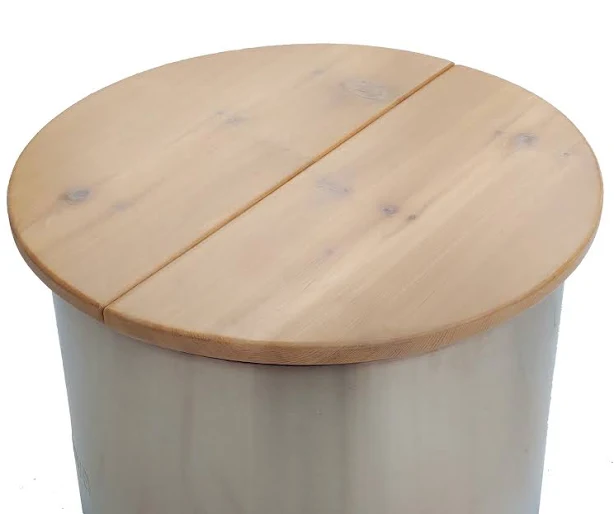 Foldable Fire Pit Cover with Coffee Table Top Lid and Easy Storage