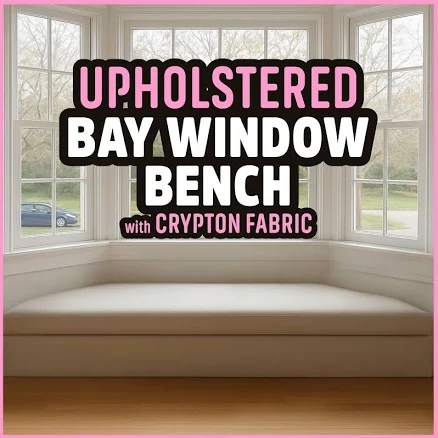 FURNITURE - Custom Bench for Bay Window | Built-to-Order Bench Seat with Crypton
