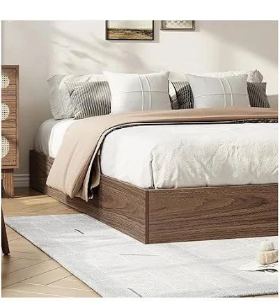 gaomon Solid Wood Platform Bed Japanese Low Profile Floor Standing Slats Noise F