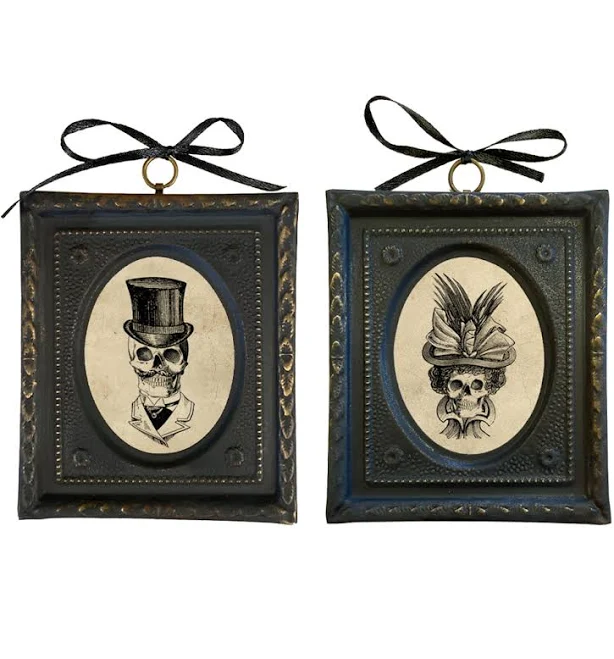 Gentleman & Lady Skull Print Set