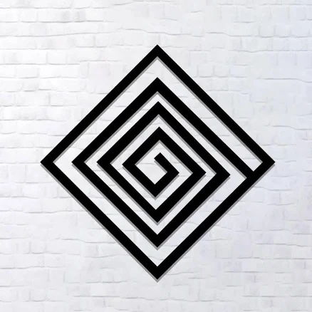 Geometric Metal Wall Art: Modern Outdoor Garden Decor