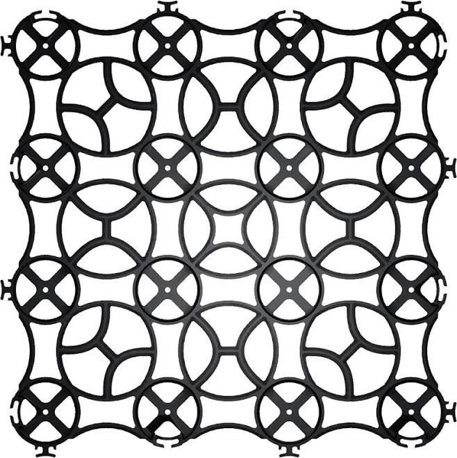 gravalock S56 Square Black Plastic Paver