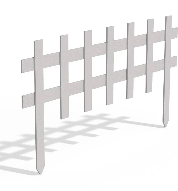 Greenes 18 Inch by 3 Foot White Picket Fence