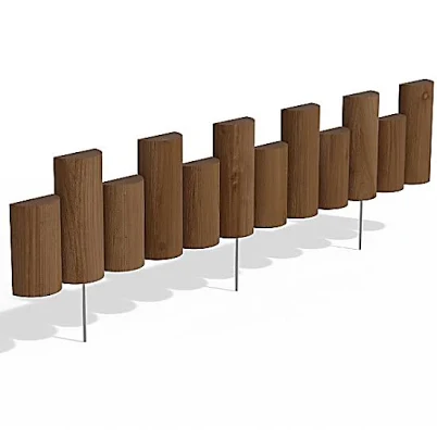 Greenes 3-ft x 7-in Brown Wood Landscape Edging Section