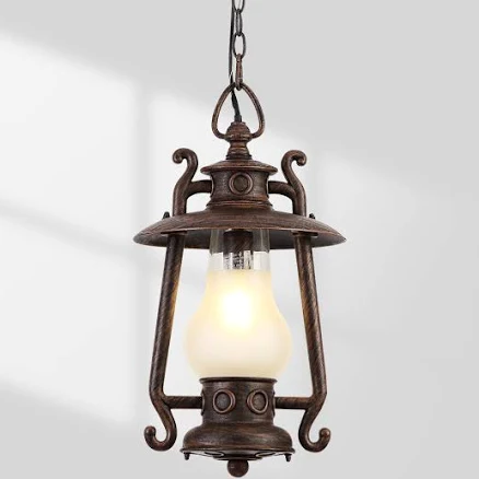 GZBtech Rustic Lantern Wall Sconce