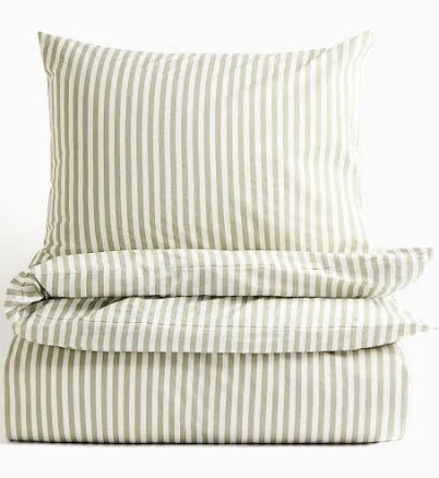 H&M Home Cotton Twin Duvet Cover Set