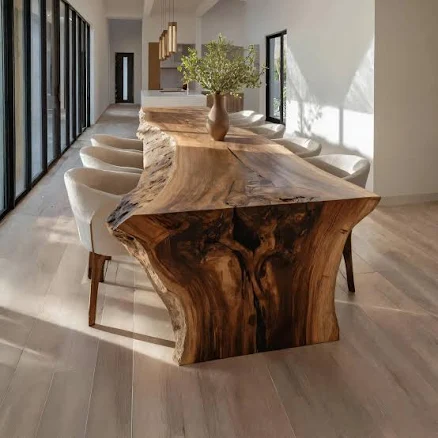 Handcrafted Live Edge Dining Table