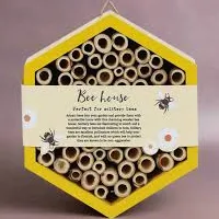Handmade Wooden Bee House/Hotel - Perfect Gift for Gardeners/Husband/Wife/Partne