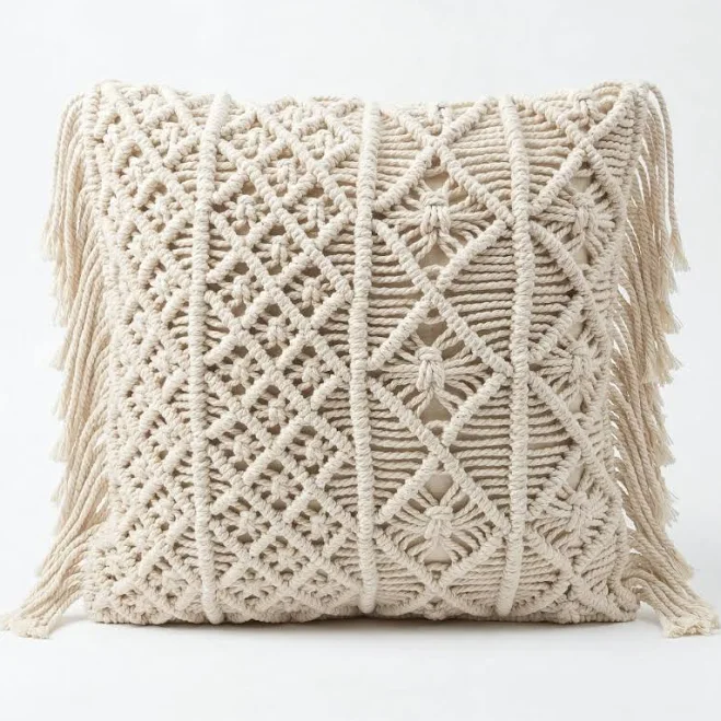 Handwoven Macrame Cushion Cover