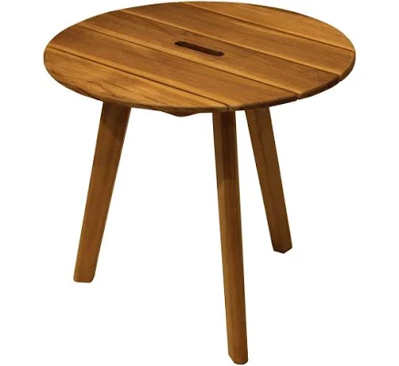 Havenside Home Samera Round Teak Accent Table