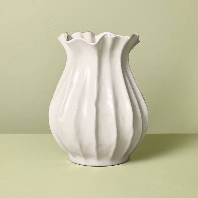 Hearth & Hand with Magnolia Pleated Ceramic Vase