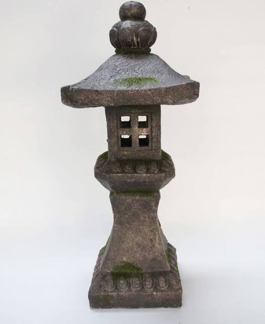 Hi-Line Gift 27in Grey Stone Pagoda Lantern