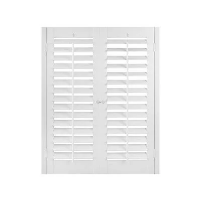 Home Basics Plantation Faux Wood Interior Shutter