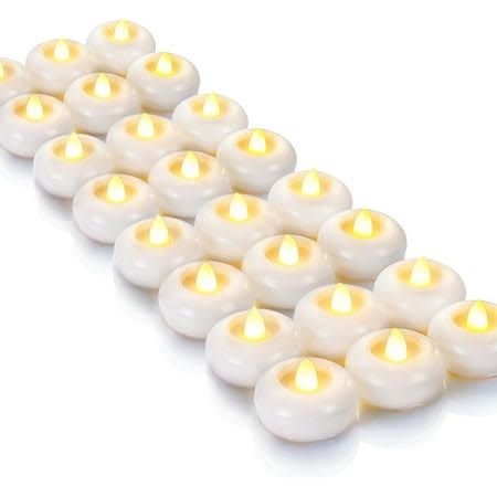 Homemory 24Pack 2 Flameless LED Floating Candles