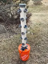 HydroSnap DIY Hydroponics Tower Kit | Complete Ecosystem | Cap, Base & 18 Net Po