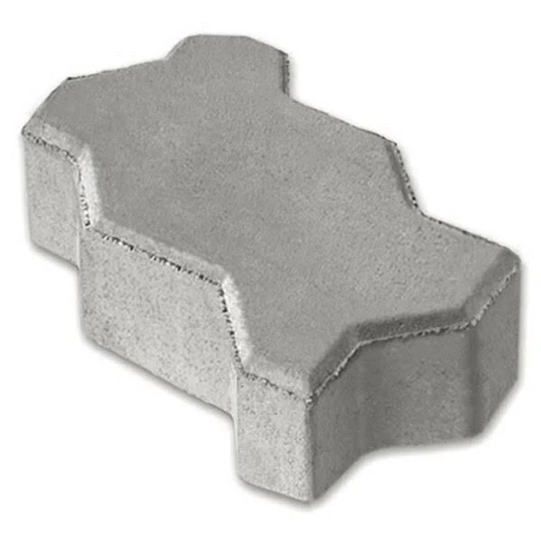 Interlocking Gray Concrete Wave Paver