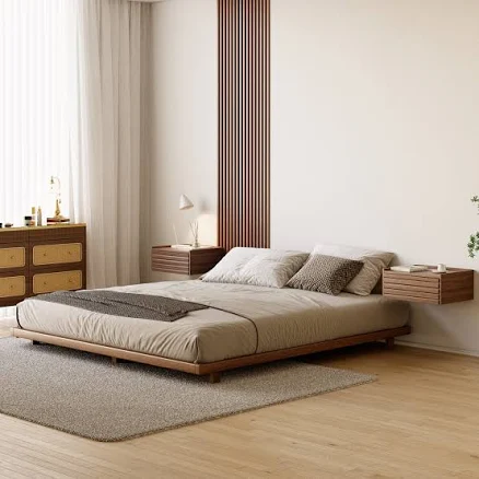 Japanese Style Low Bed Frame