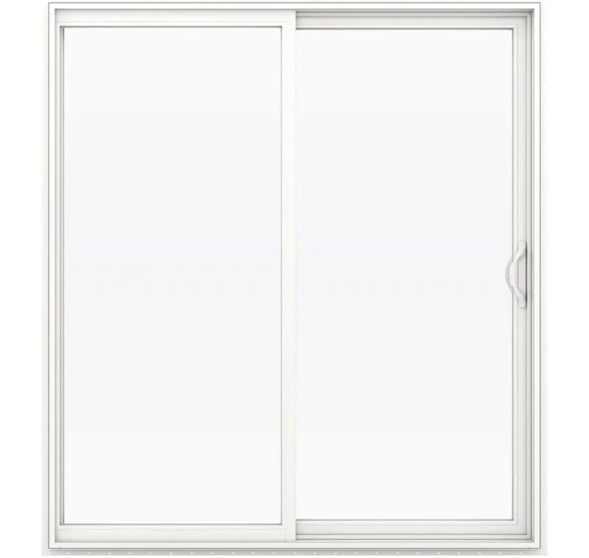 JELD-WEN V-2500 72-in x 80-in White Vinyl Right-Hand Sliding
