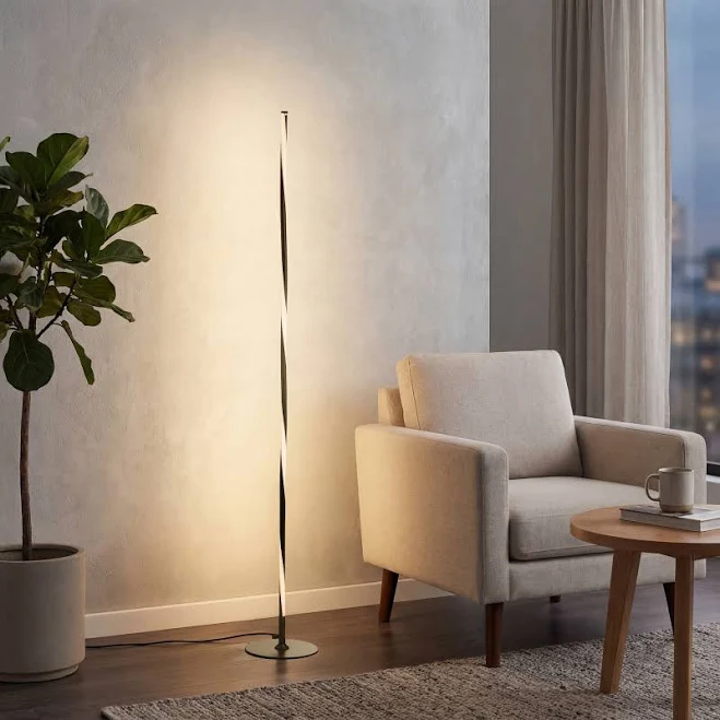JONATHAN Y Pilar LED Integrated Floor Lamp