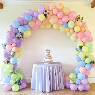 JOYIN 144 Pcs Pastel Rainbow Balloon Arch Kit